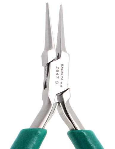 Excelta 2647S 6 Inch Small Needle Nose Plier With Ergonomic Grips